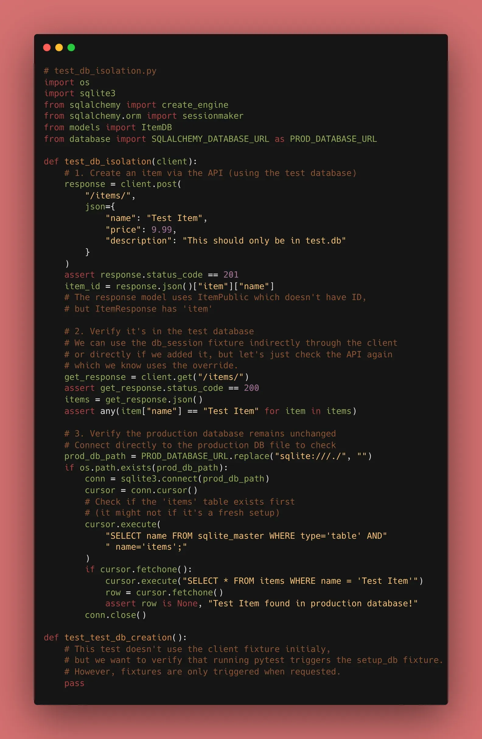 DB Tests